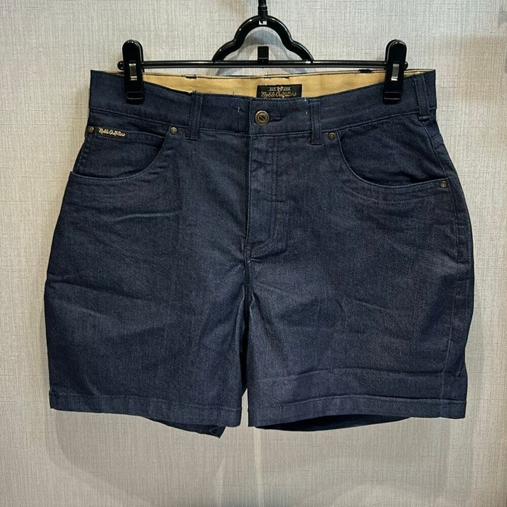 Noble Outfitters Denim Shorts Womens Sz 12 High Waist Stretch 4.5" Inseam